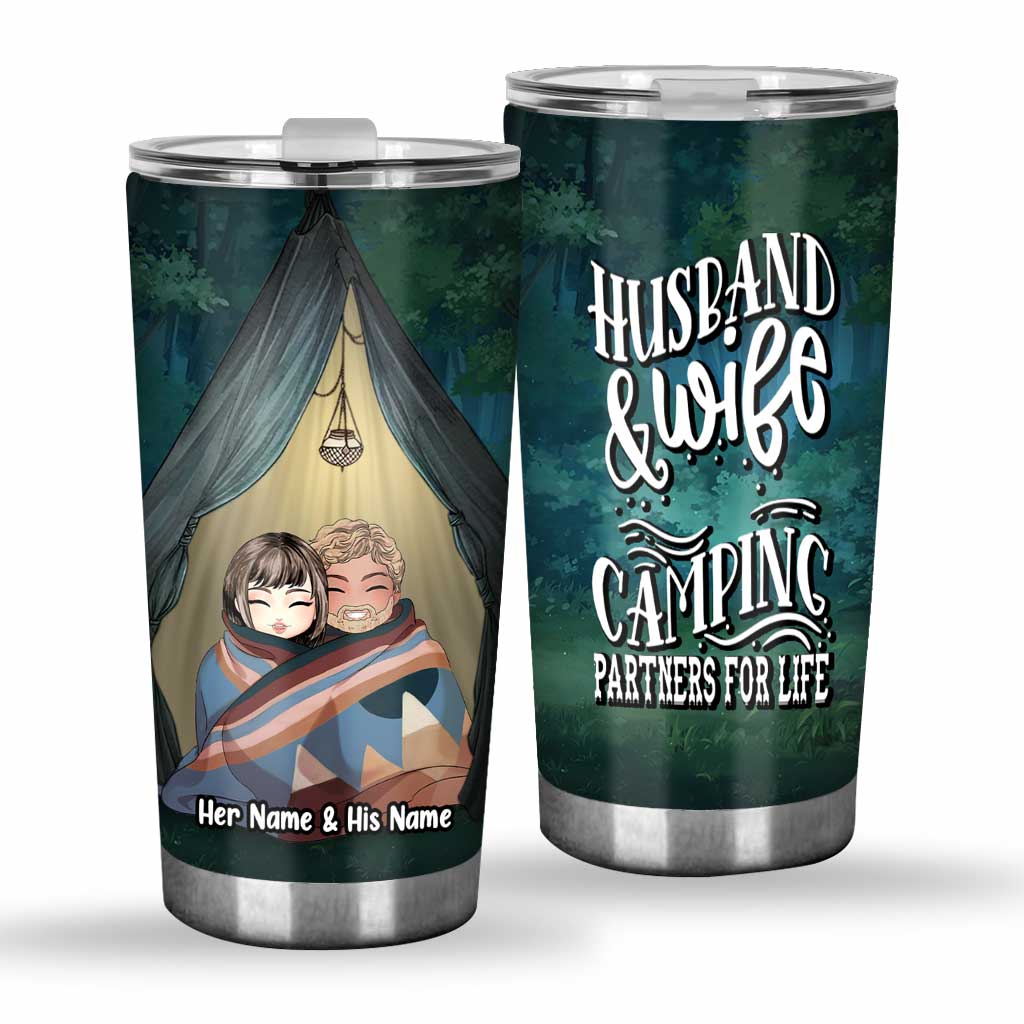 You And Me We Got This Camping Couple - Personalized Camping Tumbler