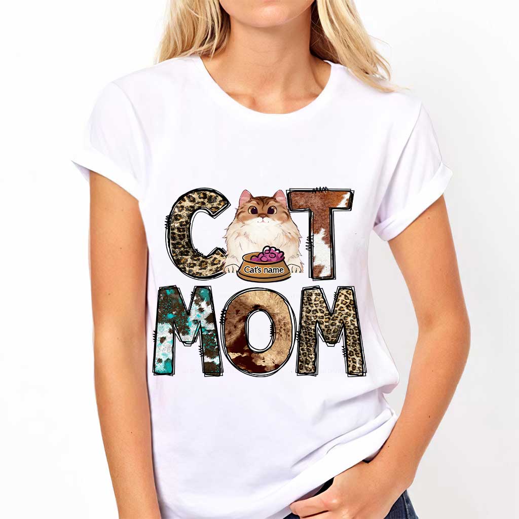 Maman Chat - T-shirt et sweat à capuche personnalisés pour la fête des mères et la fête des pères