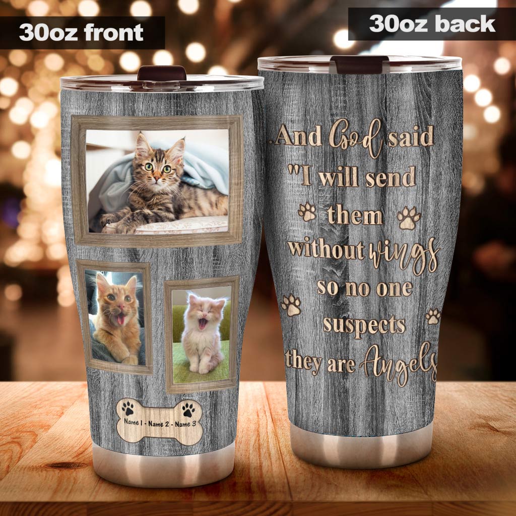 And God Said - Personalized Cat Tumbler