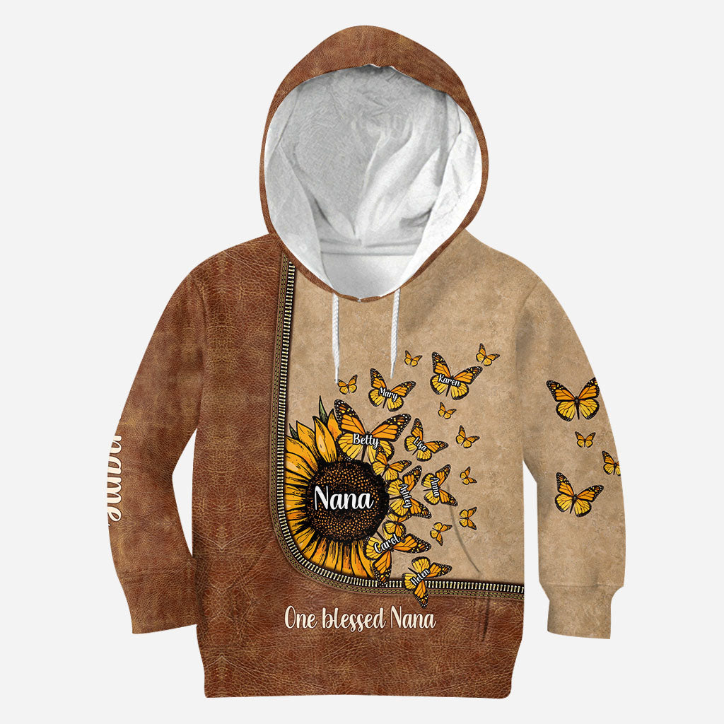 Beautiful Sunflower My Greatest Blessings  - Personalized Grandma Hoodie and Leggings