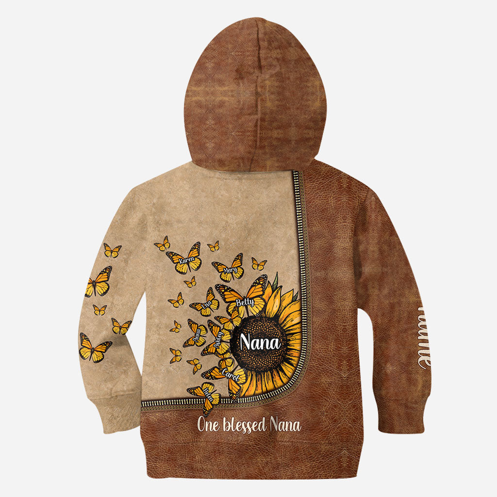 Beautiful Sunflower My Greatest Blessings  - Personalized Grandma Hoodie and Leggings