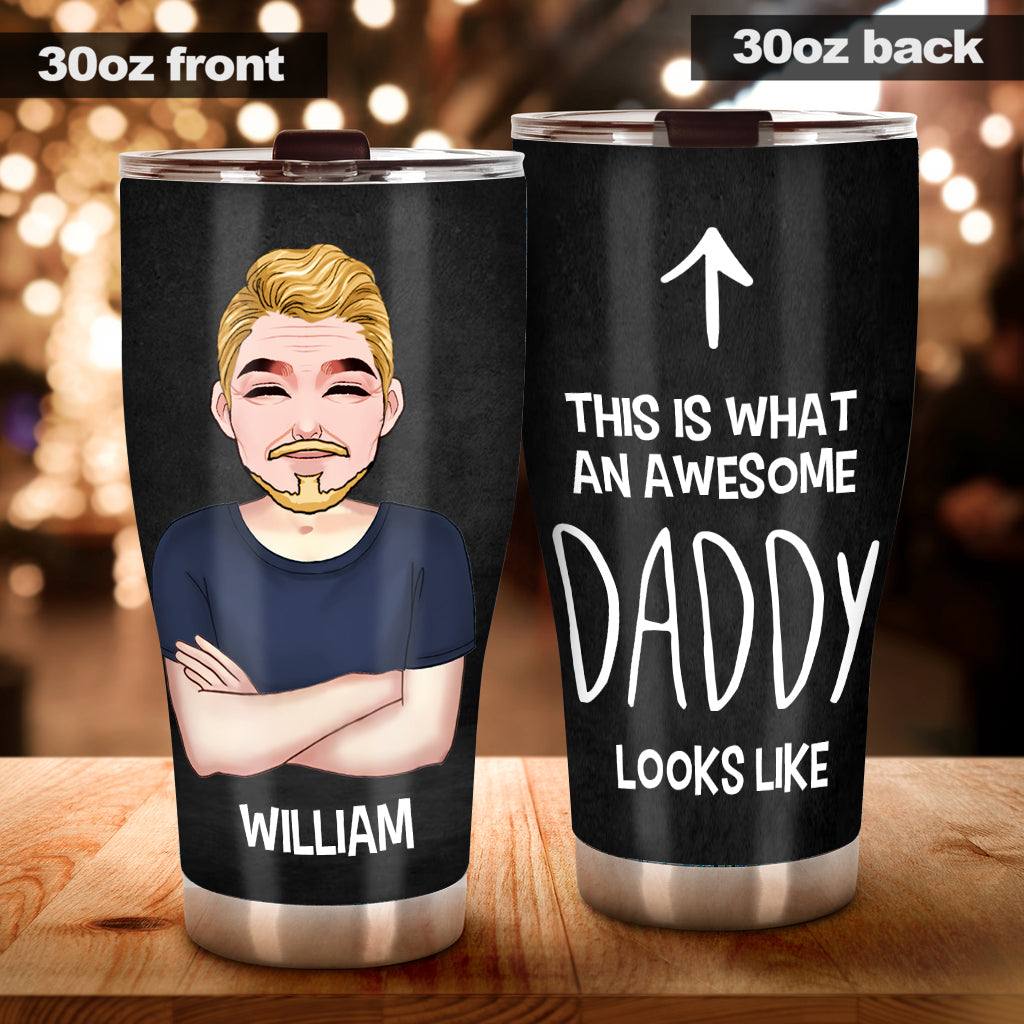 Voici à quoi ressemble un papa formidable - Gobelet isotherme personnalisé pour papa