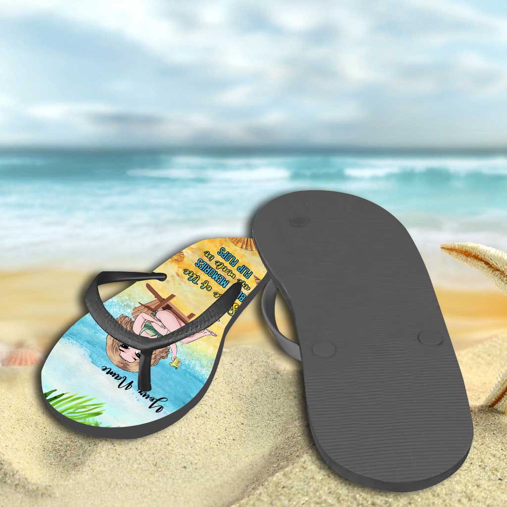 Some Of The Best Memories Are Made In Flip Flops - Personalized Sea Lover Flip Flops