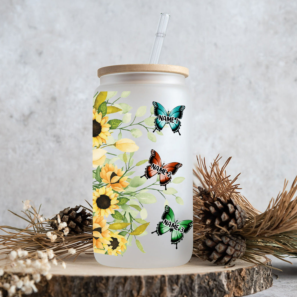 Maman Papillon - Verre personnalisé pour maman