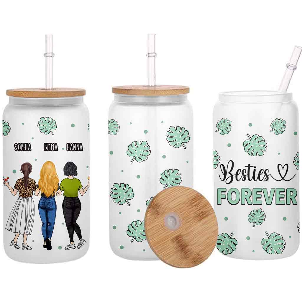 Meilleures amies pour toujours - Verre à canette personnalisé pour meilleures amies