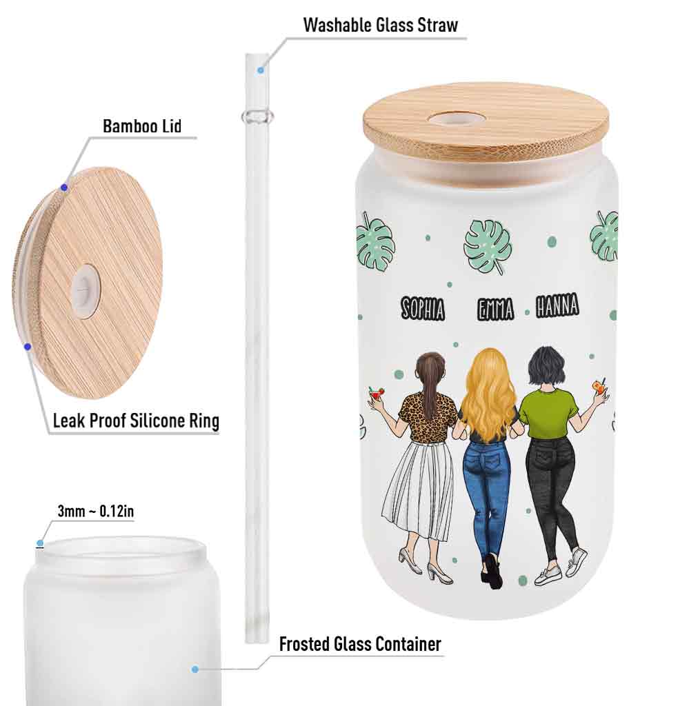 Meilleures amies pour toujours - Verre à canette personnalisé pour meilleures amies