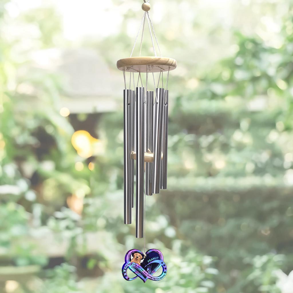 No Longer By Our Side - Personalized Dog Wind Chime