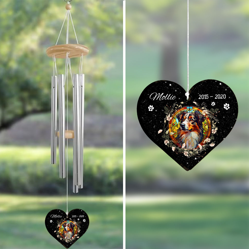 Je t'aime - Carillon éolien personnalisé pour chien