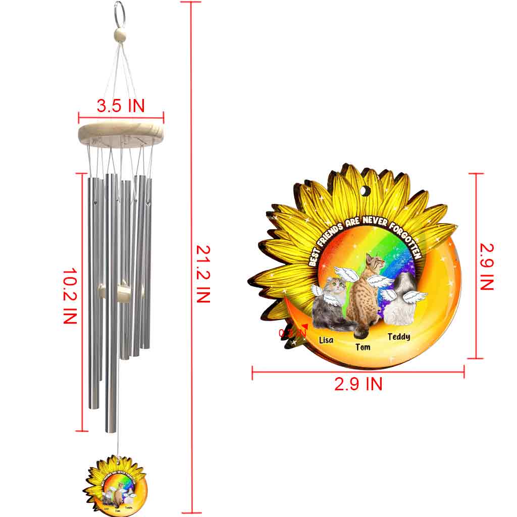 Les meilleurs amis ne sont jamais oubliés - Carillon éolien personnalisé pour chien