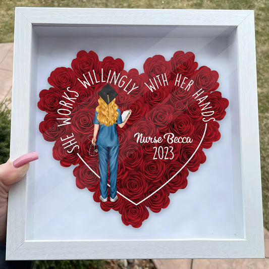 N'oubliez jamais l'impact que vous avez eu - Boîte à fleurs personnalisée pour infirmière