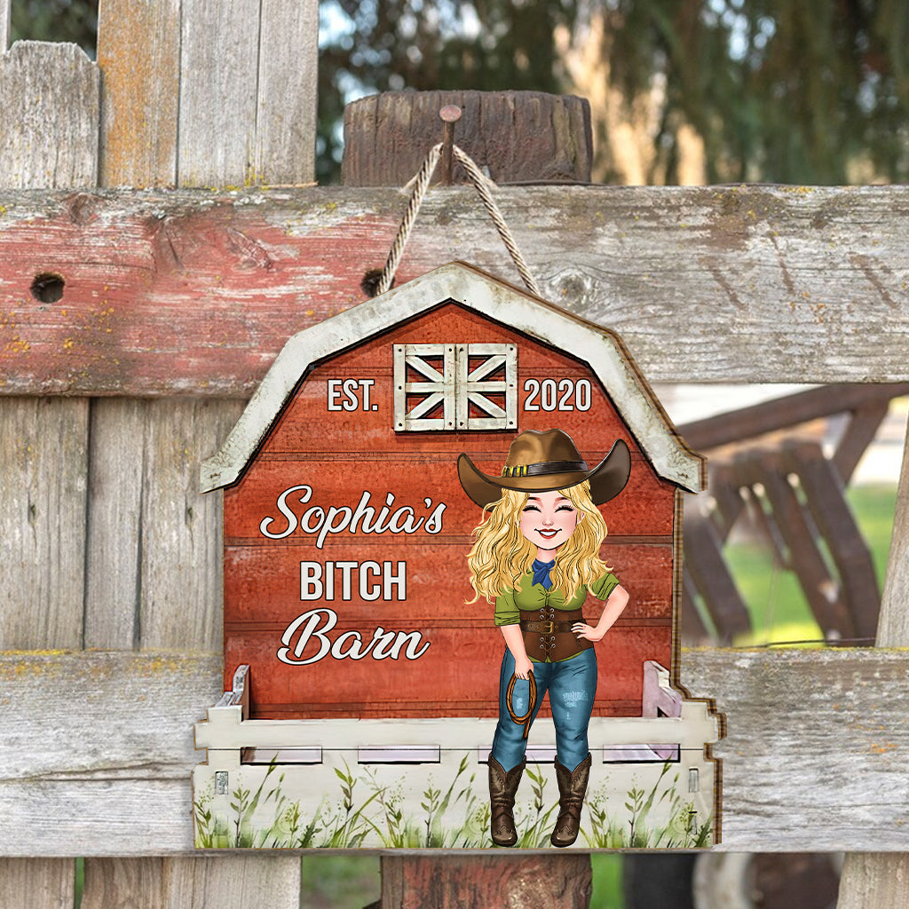 Horse Barn - Personalized Horse Wood Sign