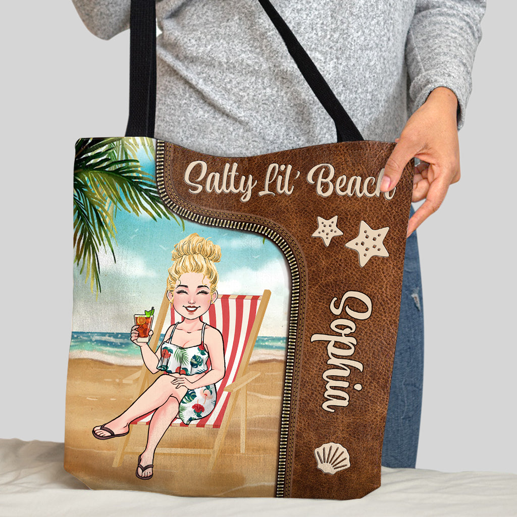 Salty Lil' Beach - Sac fourre-tout personnalisé pour les amoureux de la mer