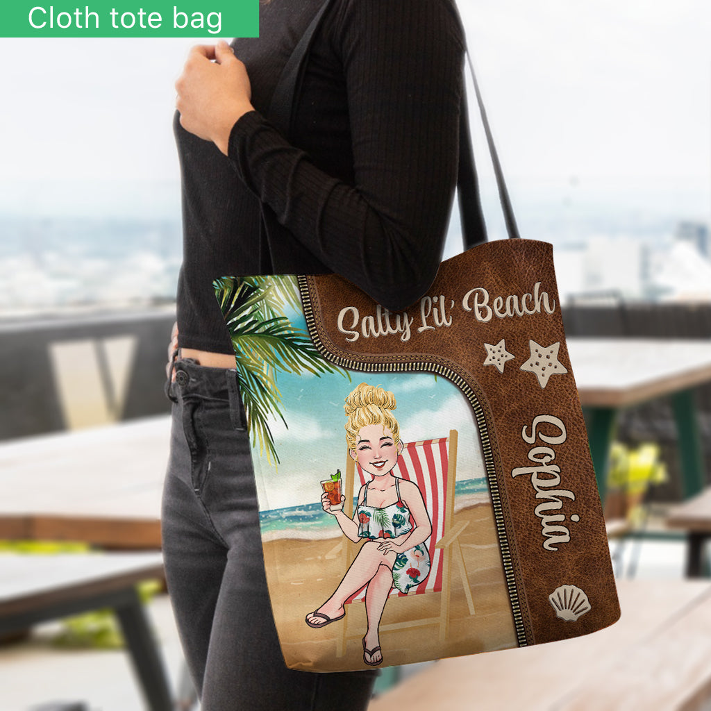Salty Lil' Beach - Sac fourre-tout personnalisé pour les amoureux de la mer