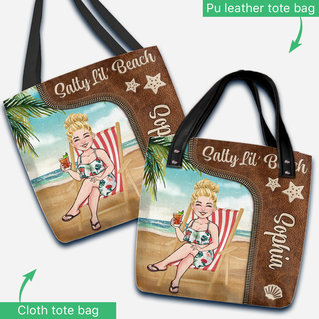 Salty Lil' Beach - Sac fourre-tout personnalisé pour les amoureux de la mer