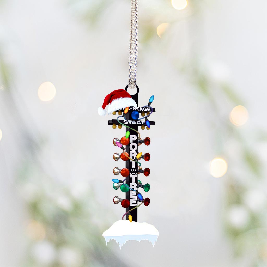 Mon sapin de Noël - Décoration de course automobile (Imprimée des deux côtés)