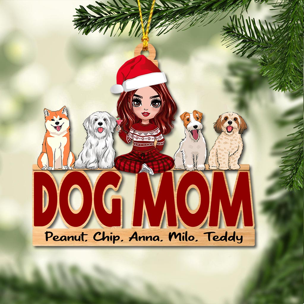 Maman de chien - Ornement de Noël personnalisé pour chien