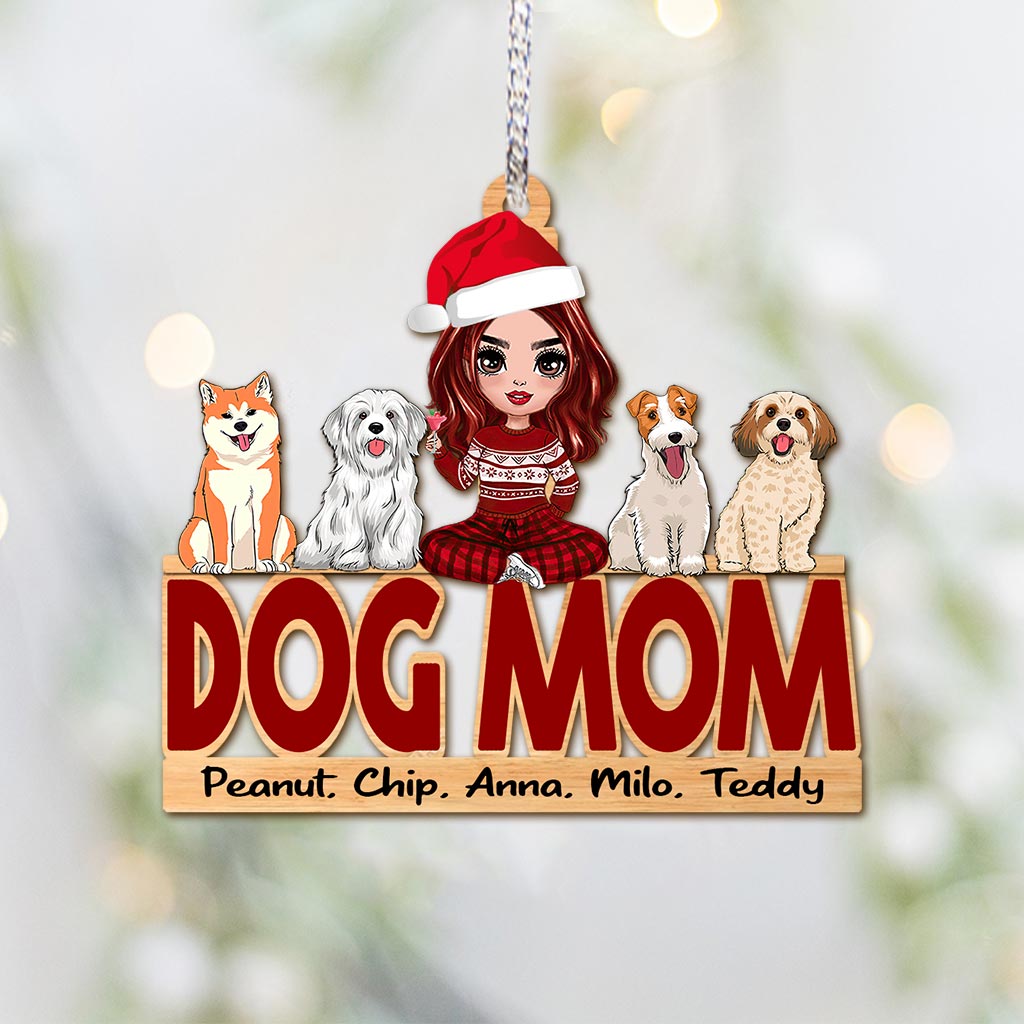 Maman de chien - Ornement de Noël personnalisé pour chien