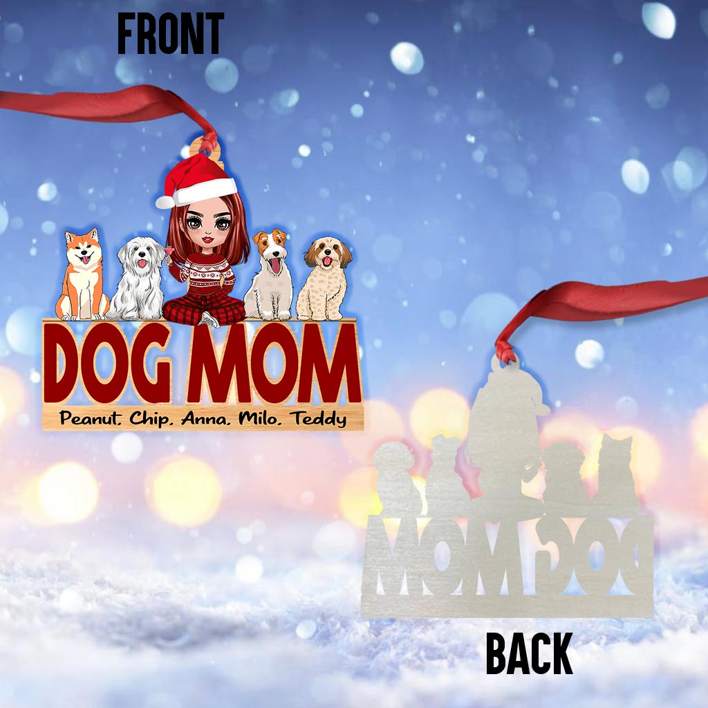 Maman de chien - Ornement de Noël personnalisé pour chien