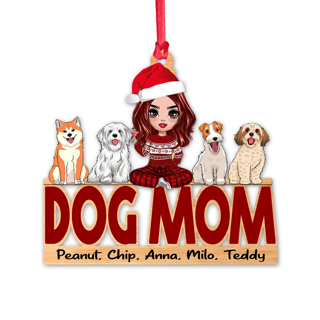 Maman de chien - Ornement de Noël personnalisé pour chien