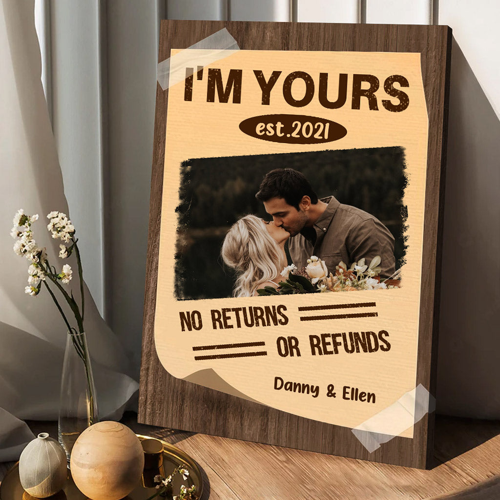 I'm Yours - Personalized Couple Canvas And Poster