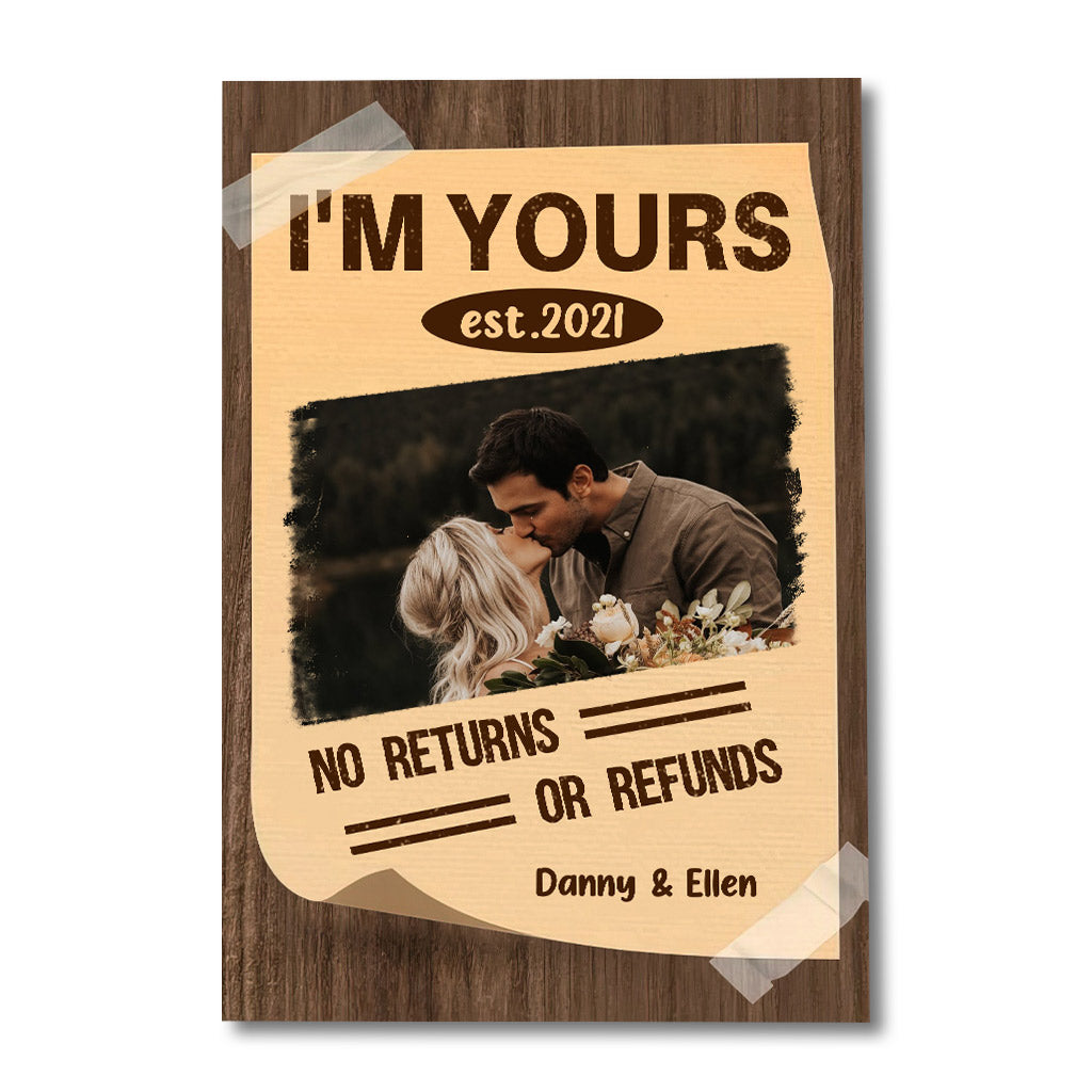 I'm Yours - Personalized Couple Canvas And Poster