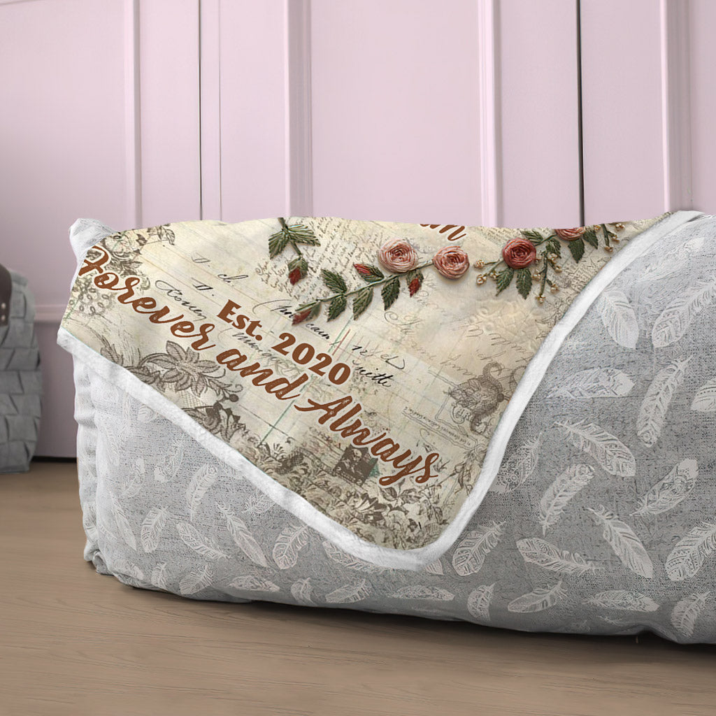 Pour toujours et à jamais - Couverture personnalisée pour couple