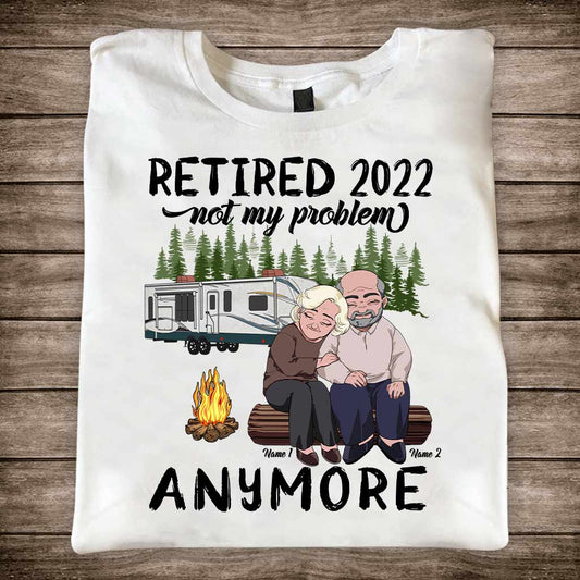 Je veux juste te tenir la main - T-shirt et sweat à capuche personnalisés pour un vieux couple en camping - « Je veux juste te tenir la main »