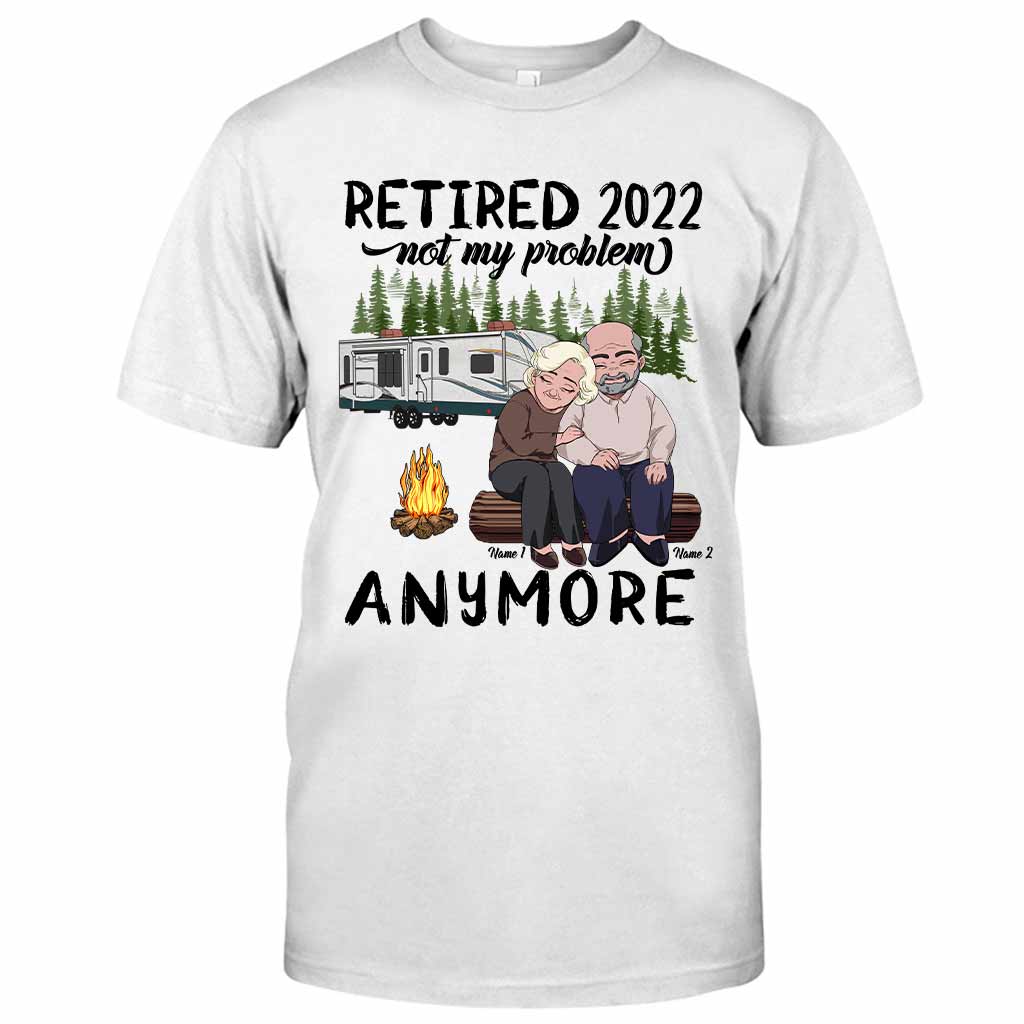 Je veux juste te tenir la main - T-shirt et sweat à capuche personnalisés pour un vieux couple en camping - « Je veux juste te tenir la main »