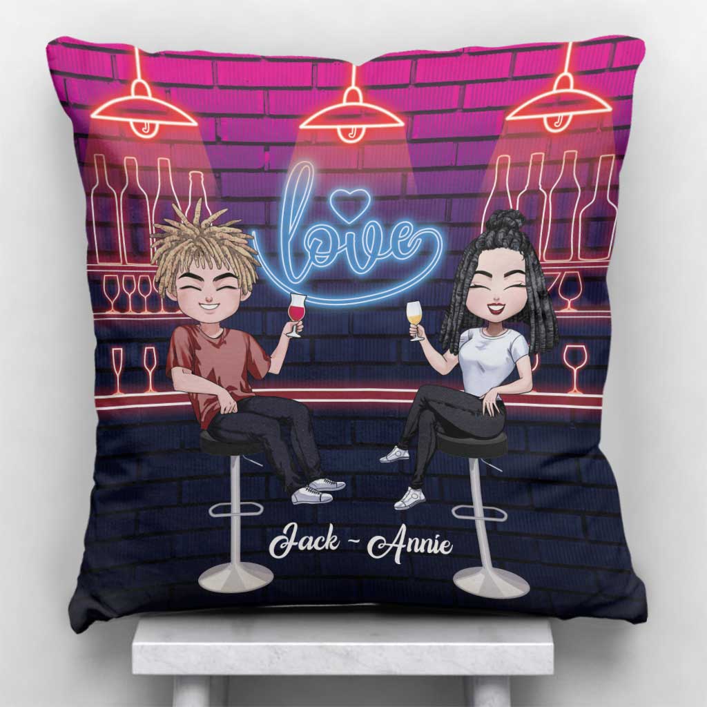 Here's To Another Year - Personalized Couple Throw Pillow
