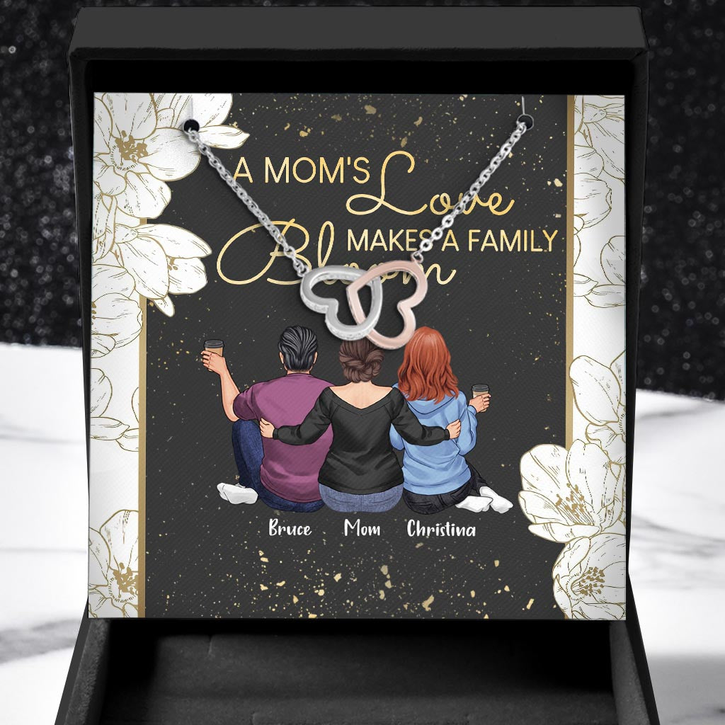 A Mom's Love Makes A Family Bloom - Personalized Mother's Day Mother Necklace