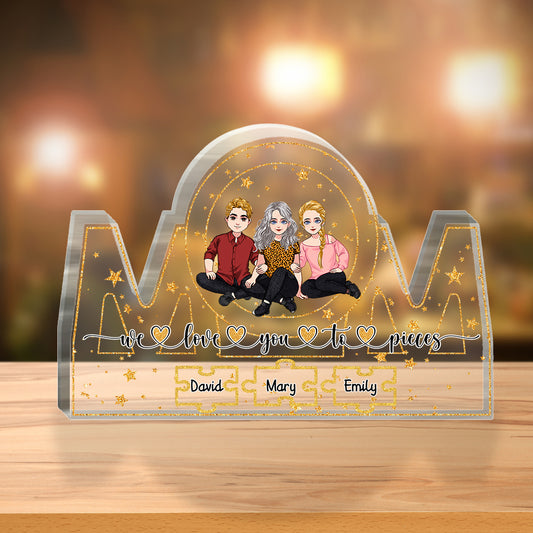 Nous t'aimons plus que tout - Plaque acrylique personnalisée pour la fête des mères