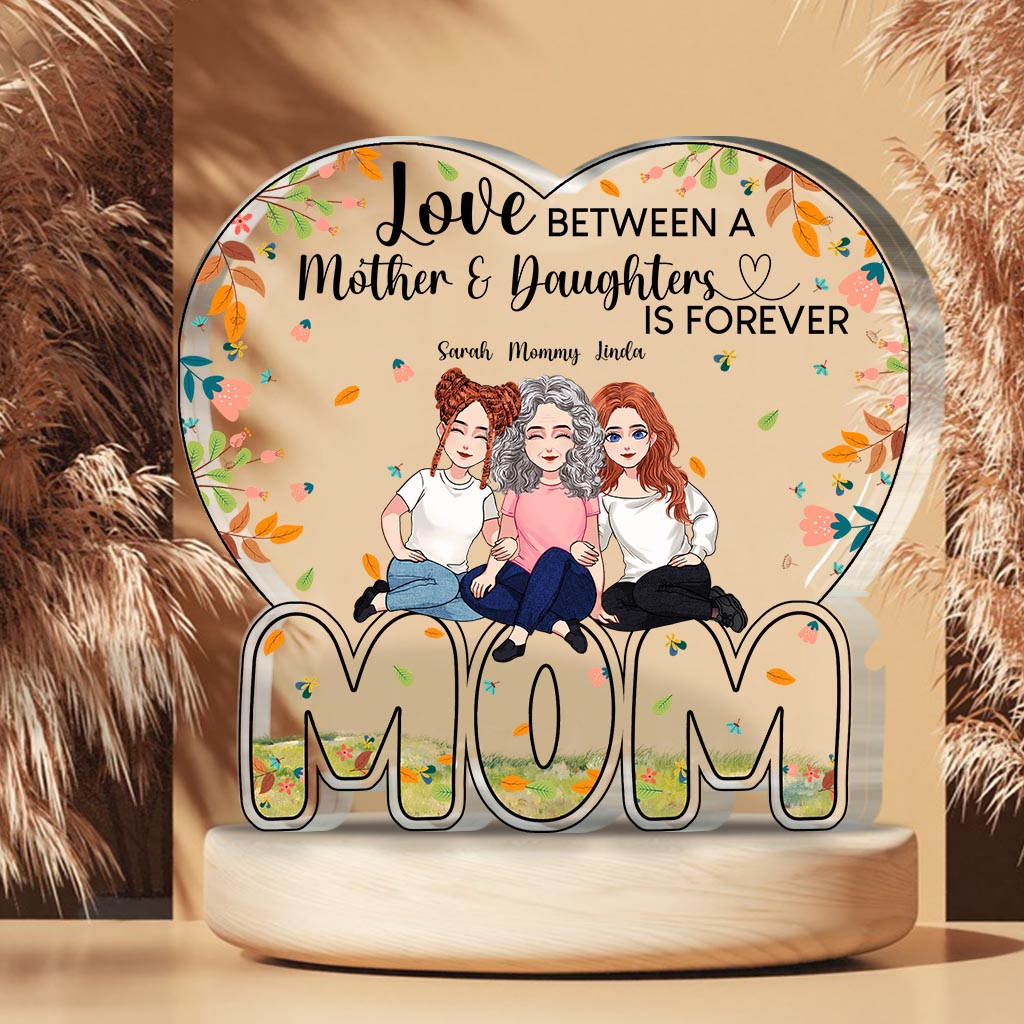 Love Forever - Personalized Mother's Day Mother Custom Shaped Acrylic Plaque