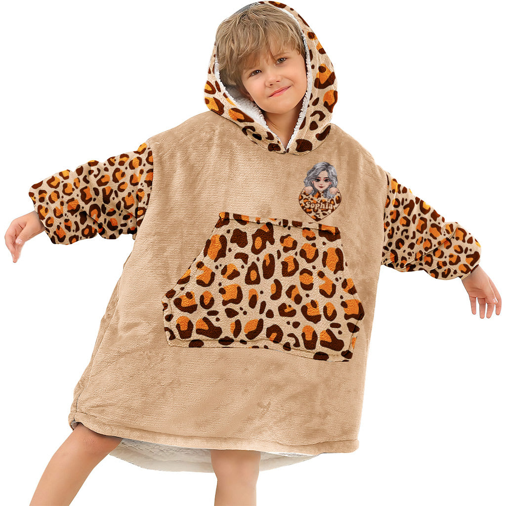 Grand-mère Grand-mère Grand-mère - Couverture à capuche personnalisée pour la fête des mères