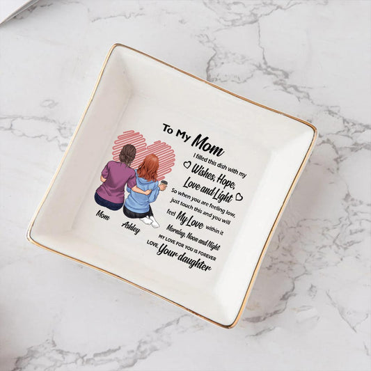 J'ai rempli ce plat - Plat à bijoux personnalisé pour la fête des mères