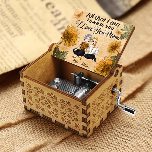 All That I Am - Personalized Mother's Day Mother Hand Crank Music Box