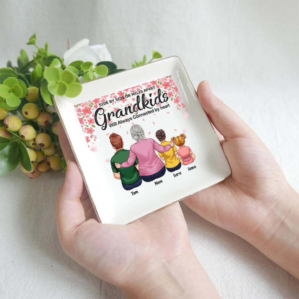 Side By Side - Cadeau pour grand-mère, grand-père - Porte-bijoux personnalisé