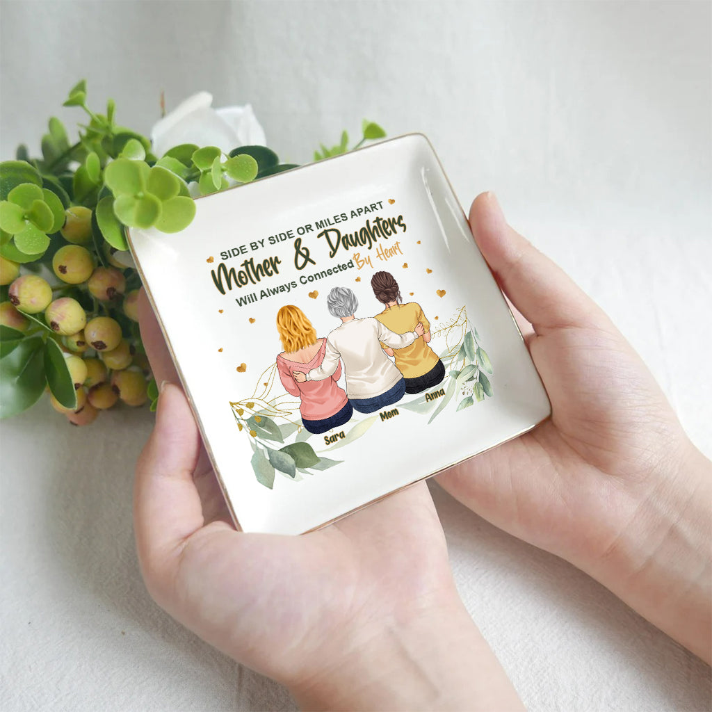 Plat à bijoux personnalisé pour la fête des mères - Side By Side