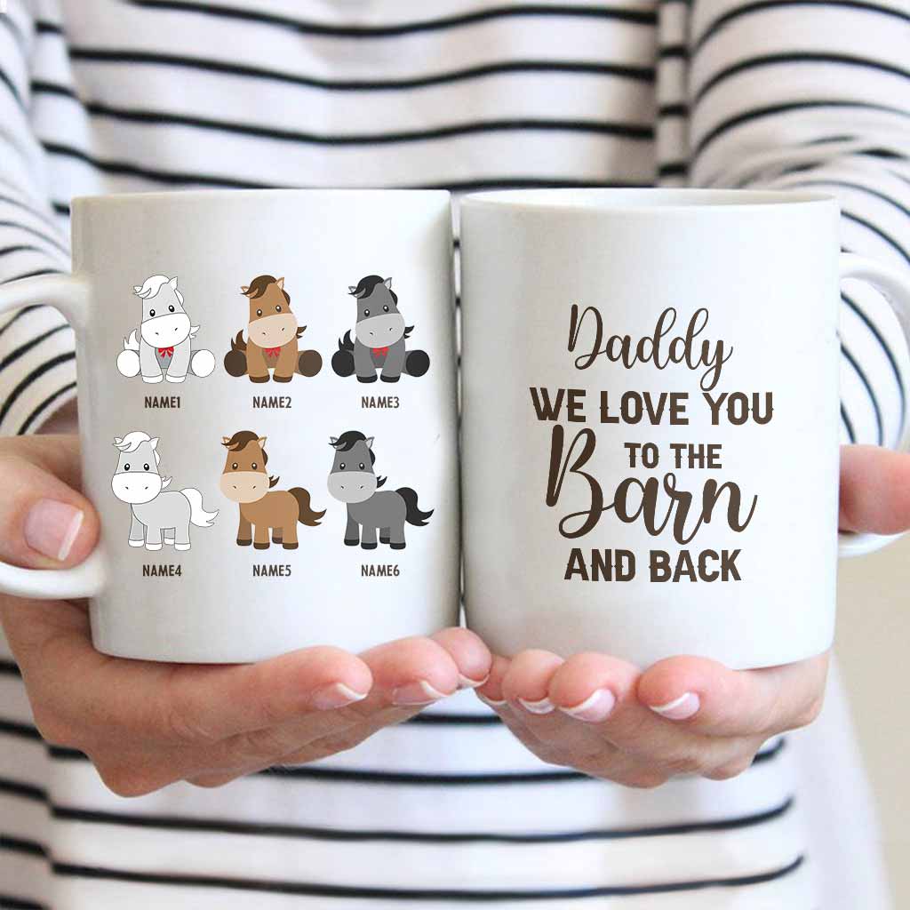 Les Petits Poneys de Papa - Cadeau sur le thème des chevaux pour papa, grand-père, mari, lui - Mug personnalisé