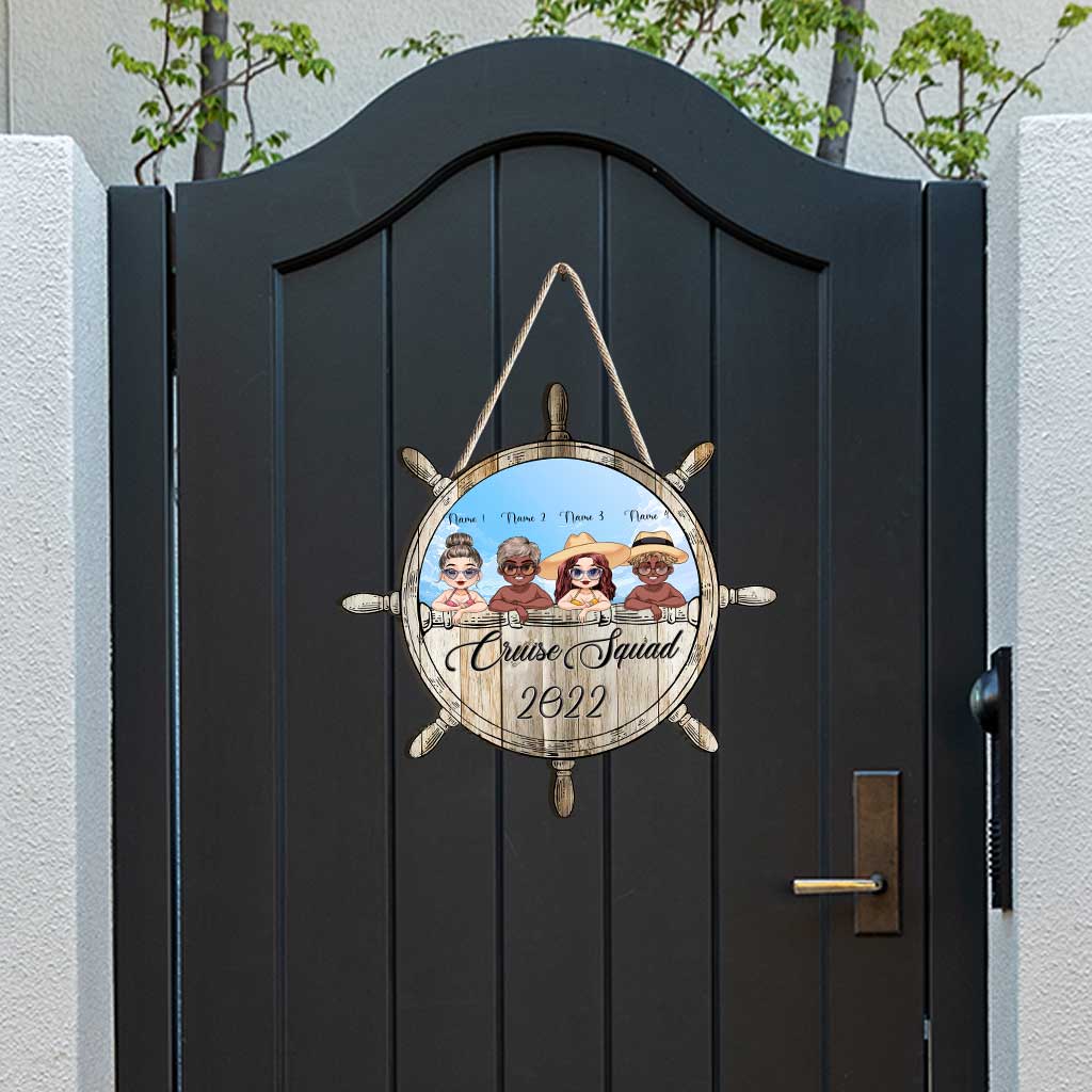 Cruise Squad - Panneau en bois personnalisé pour meilleure amie