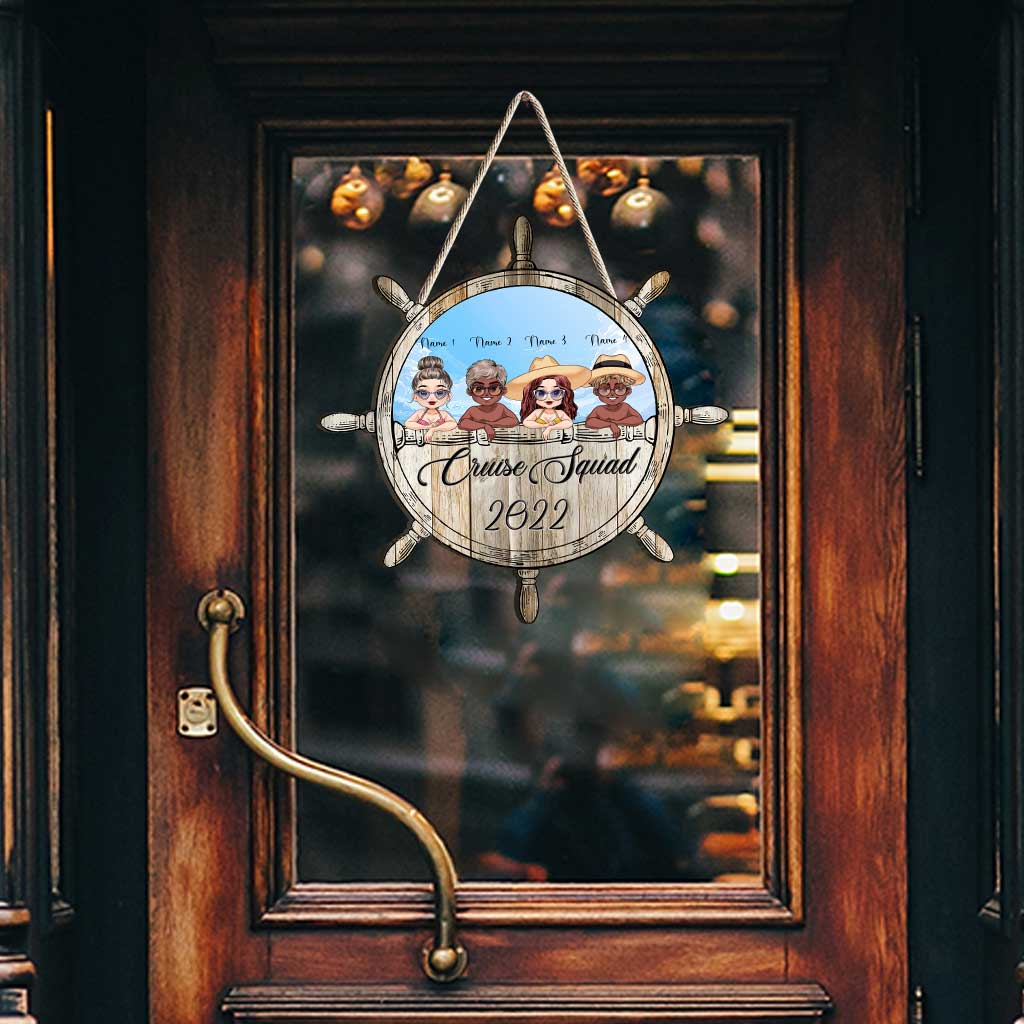 Cruise Squad - Panneau en bois personnalisé pour meilleure amie