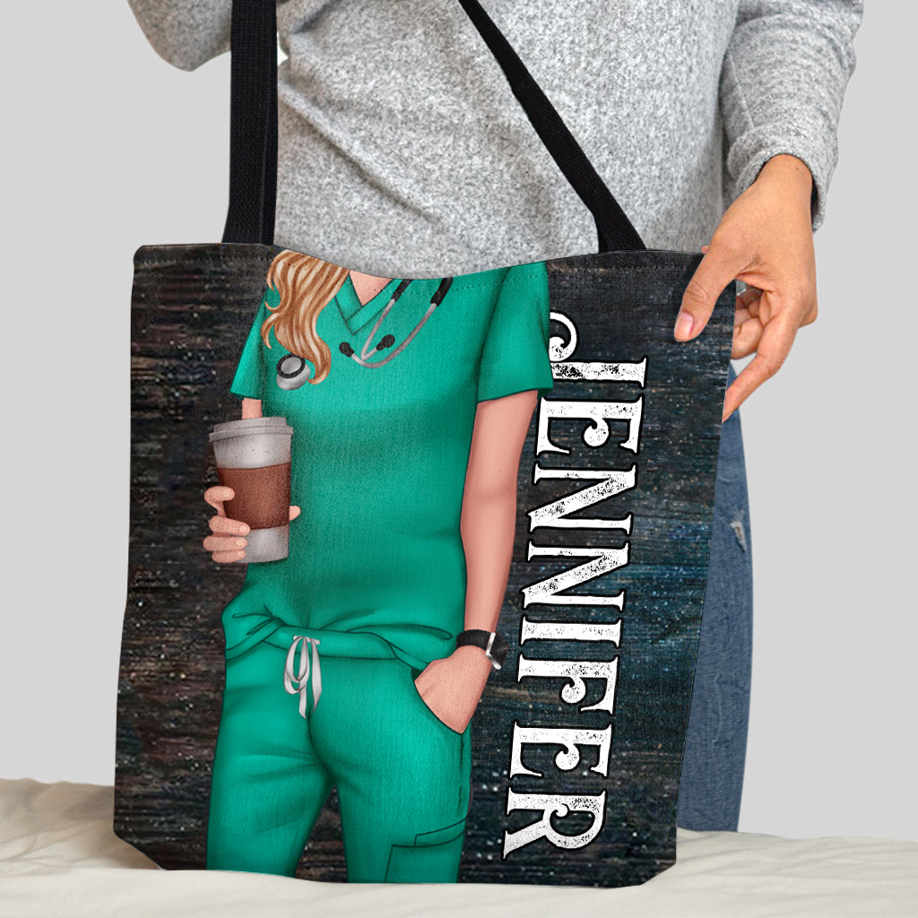 Vie d'infirmière - Sac fourre-tout personnalisé pour infirmière