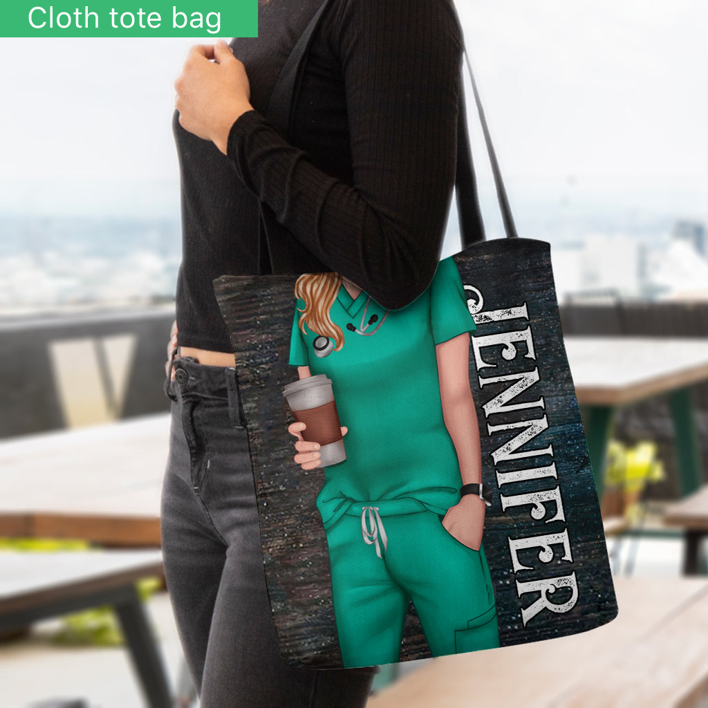 Vie d'infirmière - Sac fourre-tout personnalisé pour infirmière