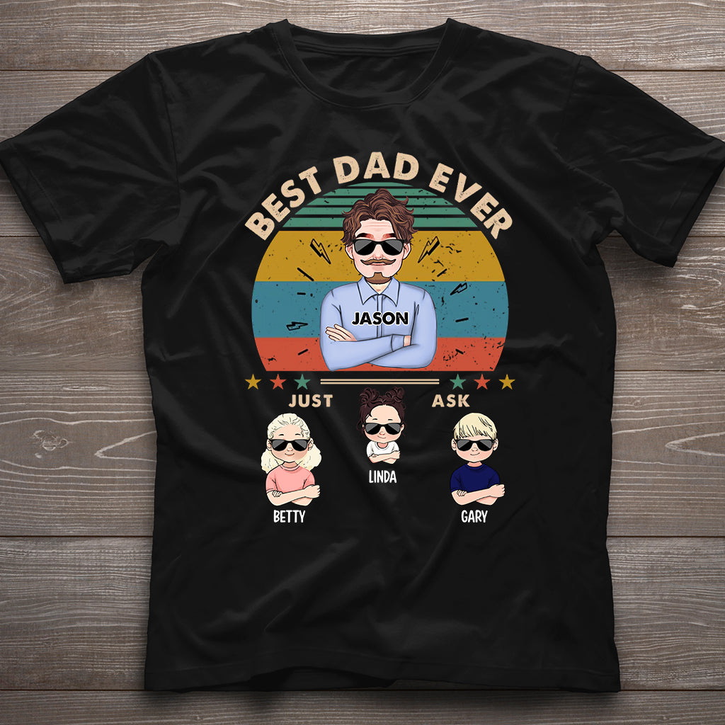 Meilleur papa du monde - T-shirt et sweat à capuche personnalisés pour papa