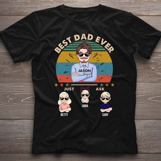 Meilleur papa du monde - T-shirt et sweat à capuche personnalisés pour papa