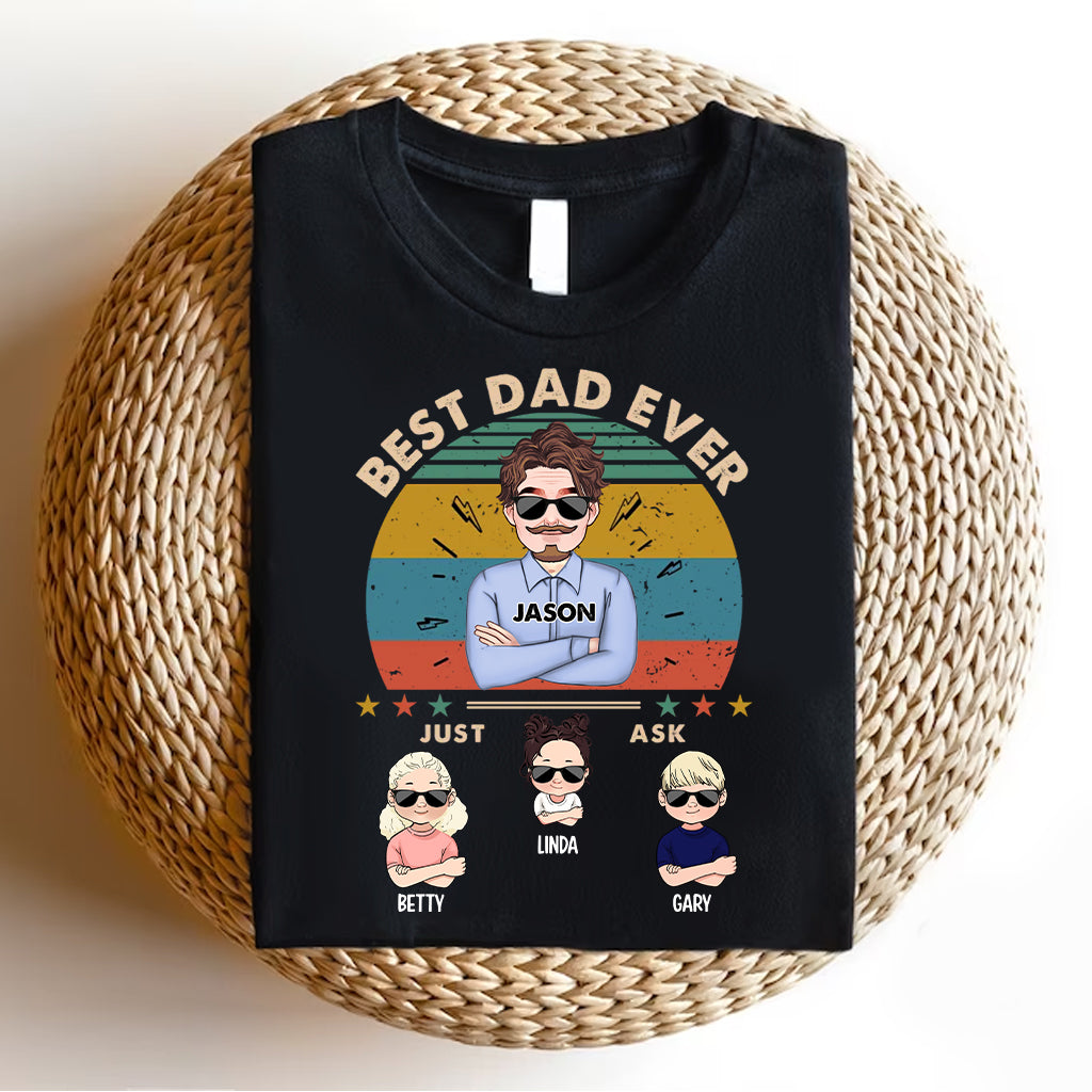 Meilleur papa du monde - T-shirt et sweat à capuche personnalisés pour papa