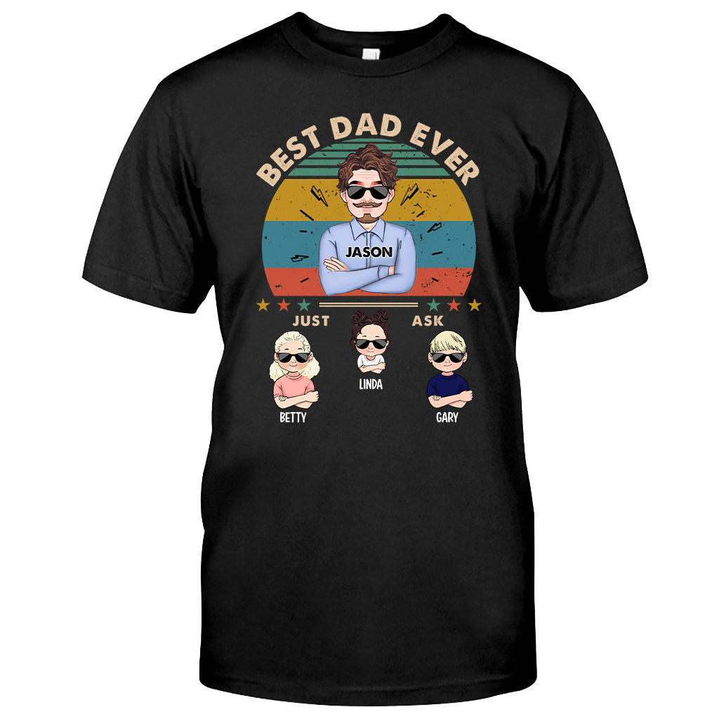 Meilleur papa du monde - T-shirt et sweat à capuche personnalisés pour papa