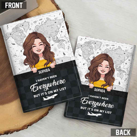 Je n'ai pas été partout - Porte-passeport de voyage personnalisé