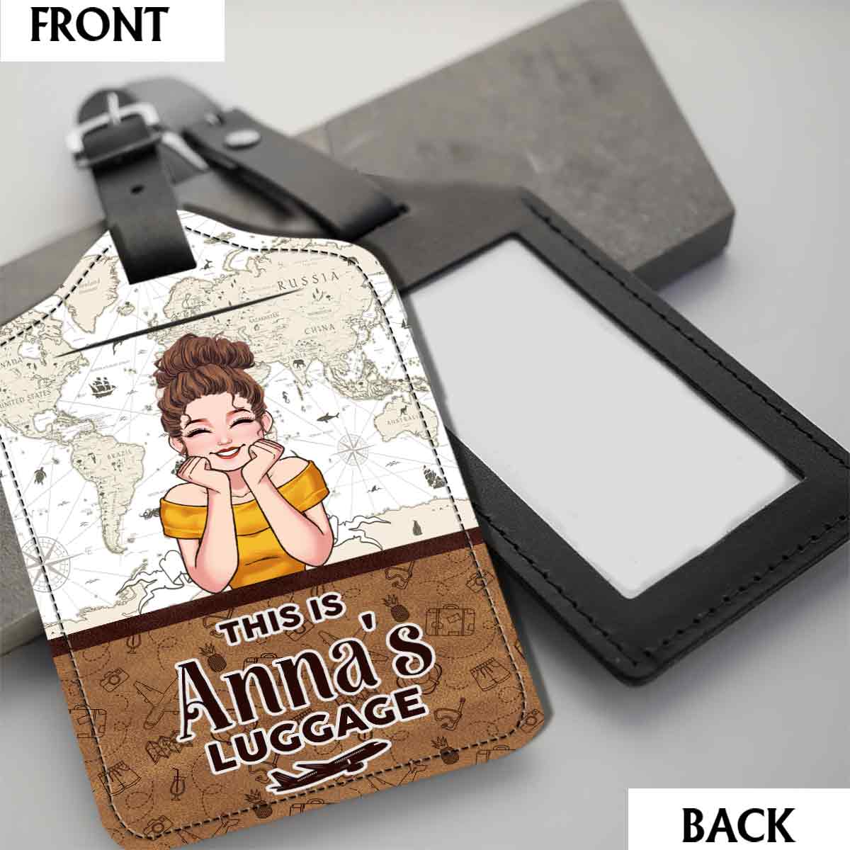 Ceci est mon bagage - Étiquette de bagage de voyage personnalisée en cuir