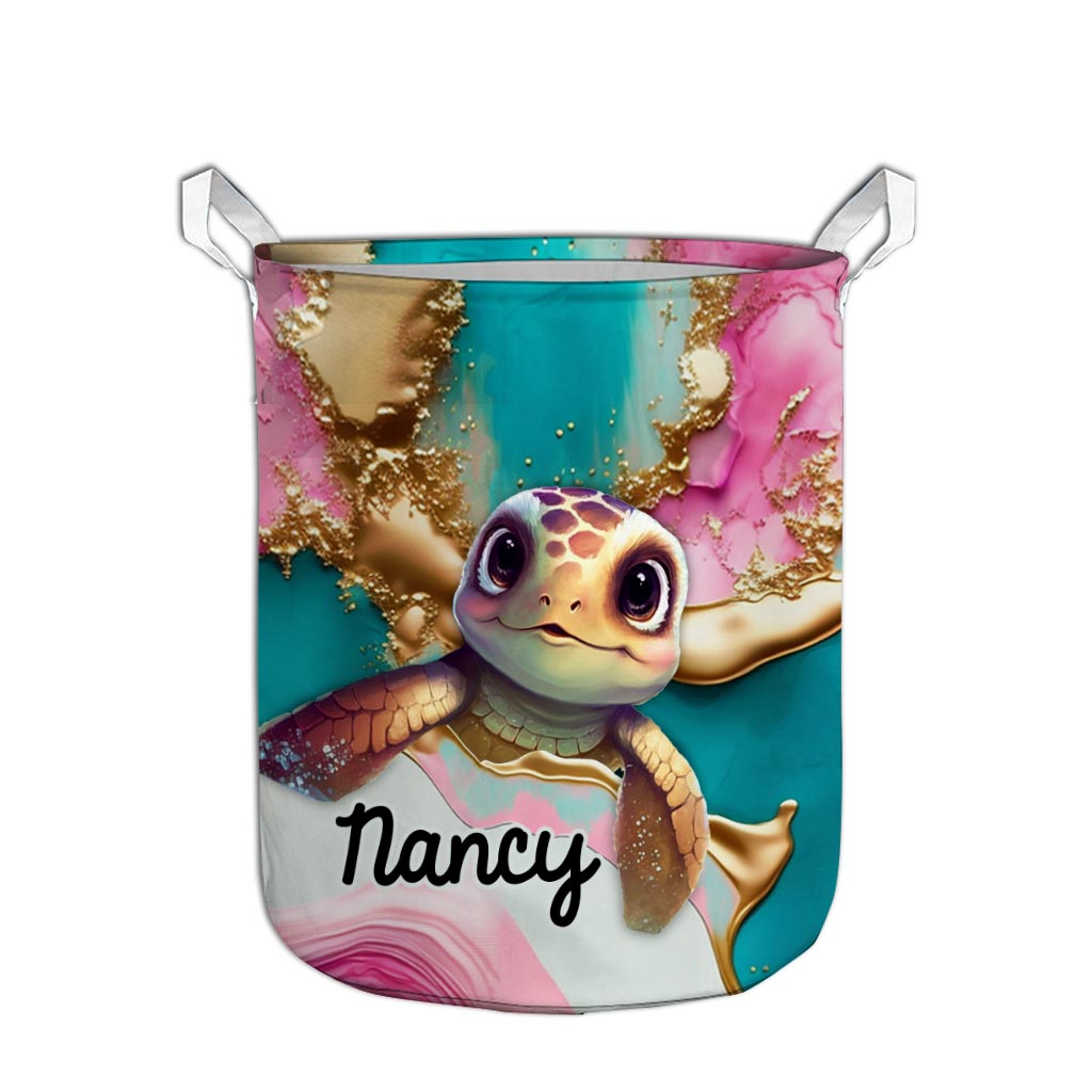 Salty Lil' Beach - Panier de rangement personnalisé pour tortues
