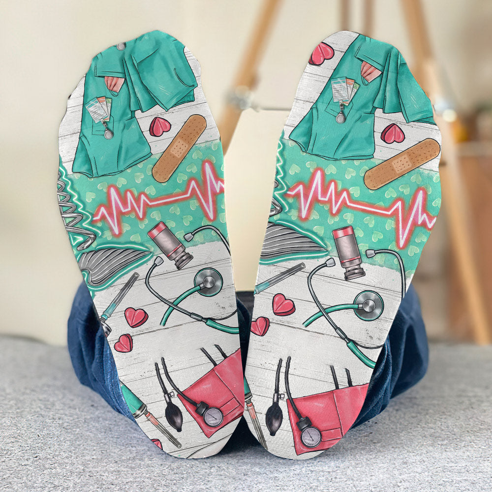 Vie d'infirmière - Chaussettes d'infirmière personnalisées